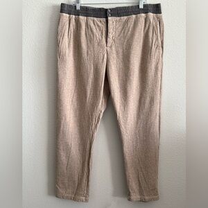 Carbon2Cobalt Lounge Jogger Pants Beige Gray Size L